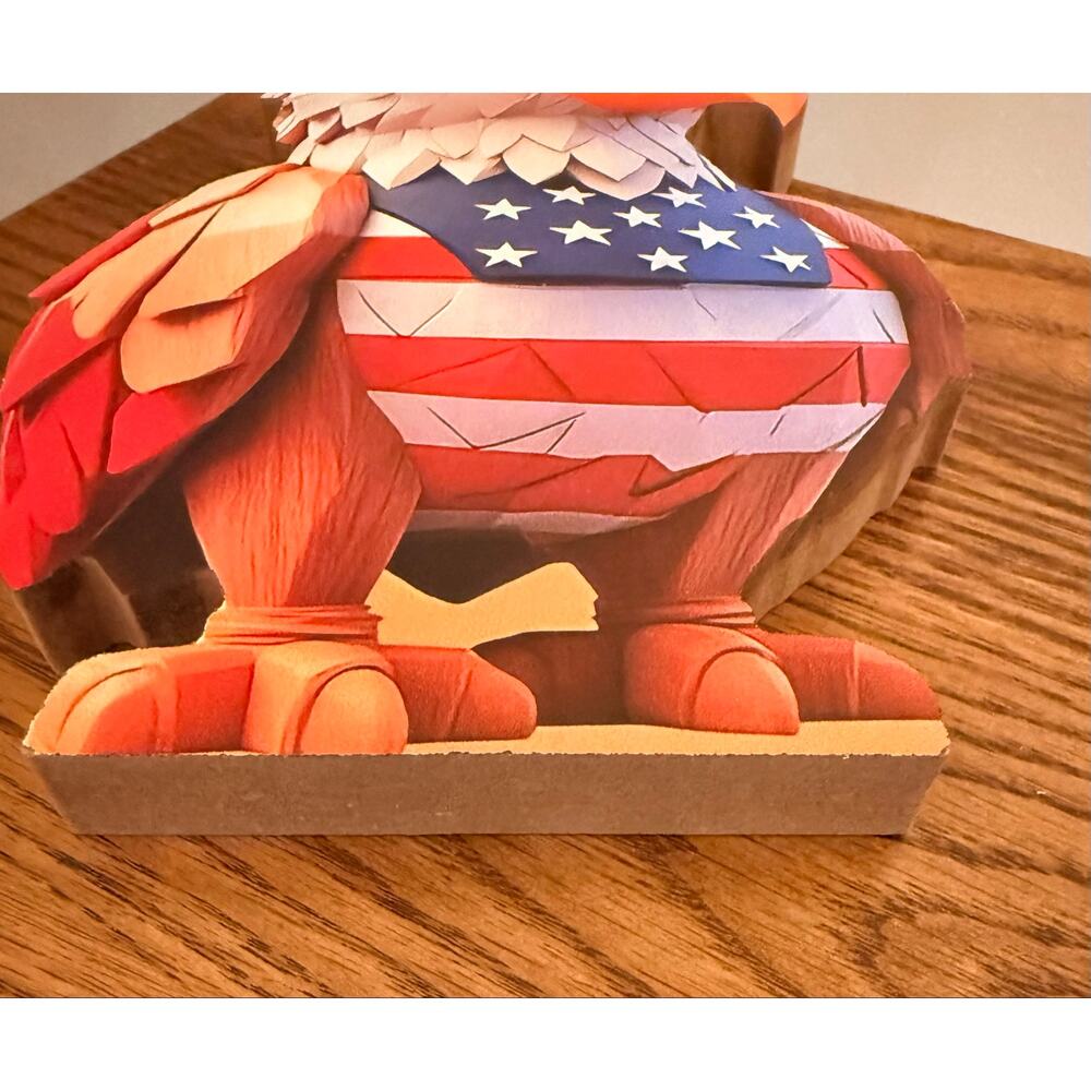 Patriotic Eagle decoration features a red, white, and blue design. - Picture 6 of 6